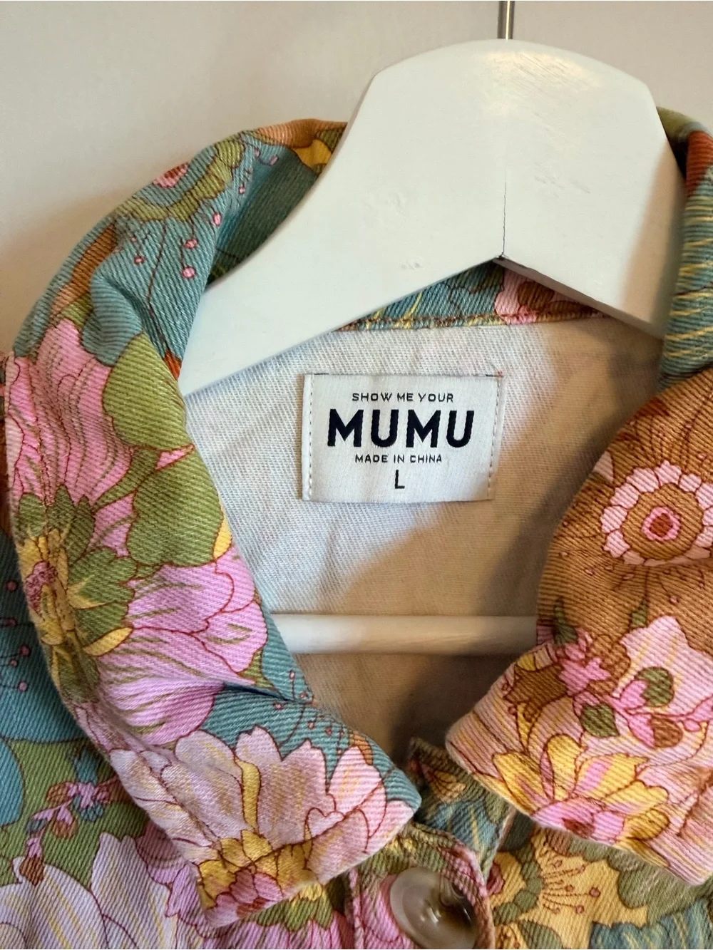Show Me Your Mumu Women’s Floral Button-Up Romper - Picture 3 of 4
